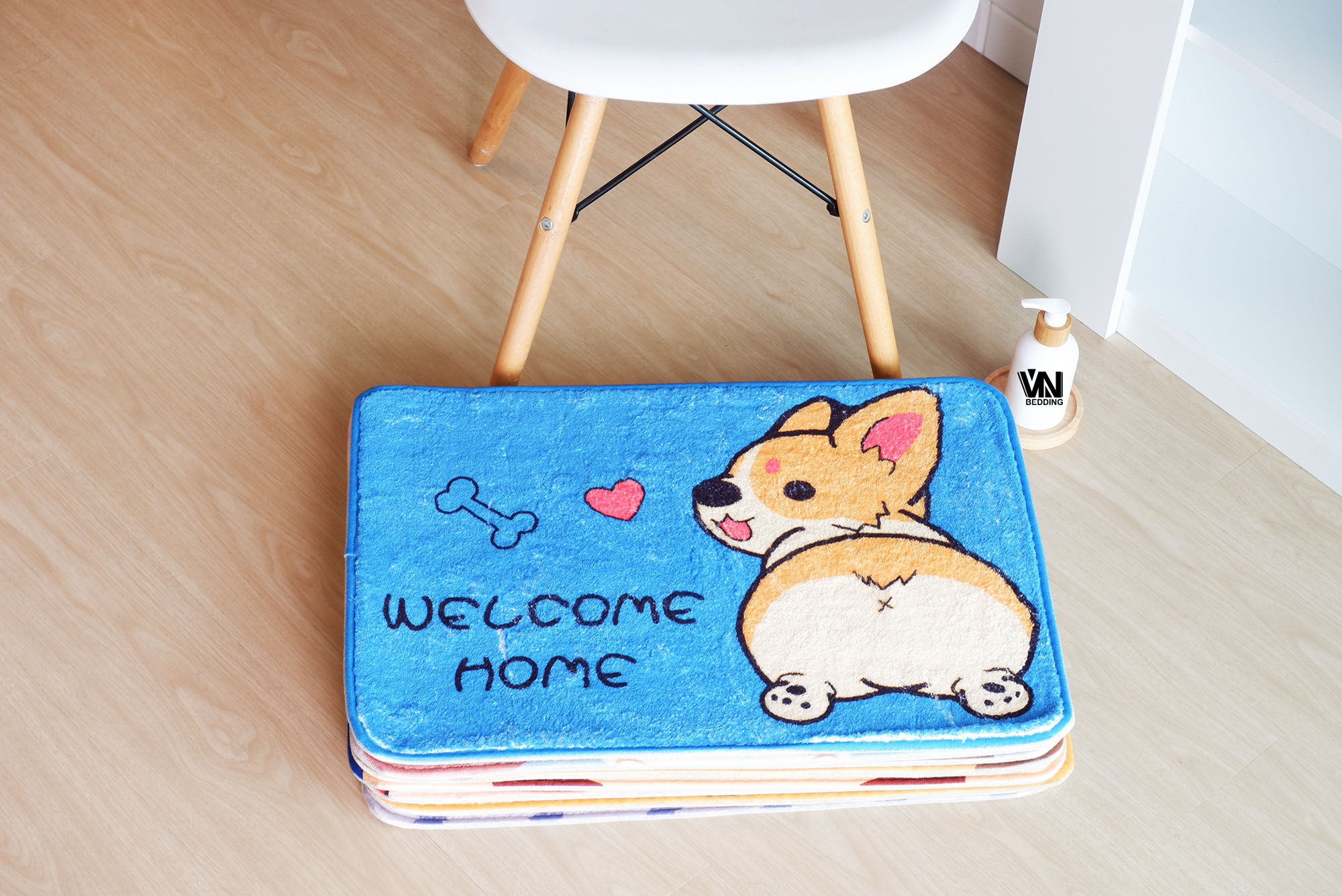 พรมเช็ดเท้านาโนลายการ์ตูน (10ผืน)