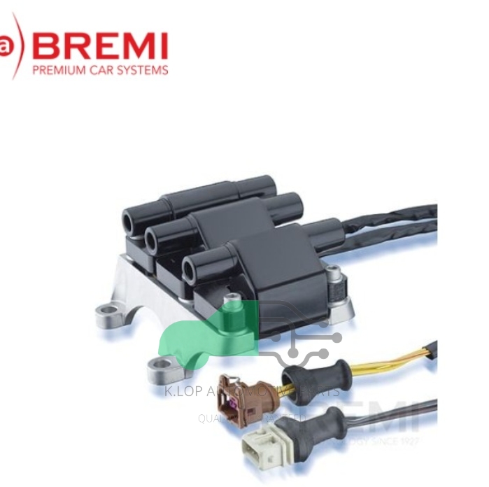 คอยล์จุดระเบิด Audi 100/ A6 C4 ยี่ห้อ BREMI (1 คัน ใช้ 1 ตัว ) OE NO. 078 905 101A