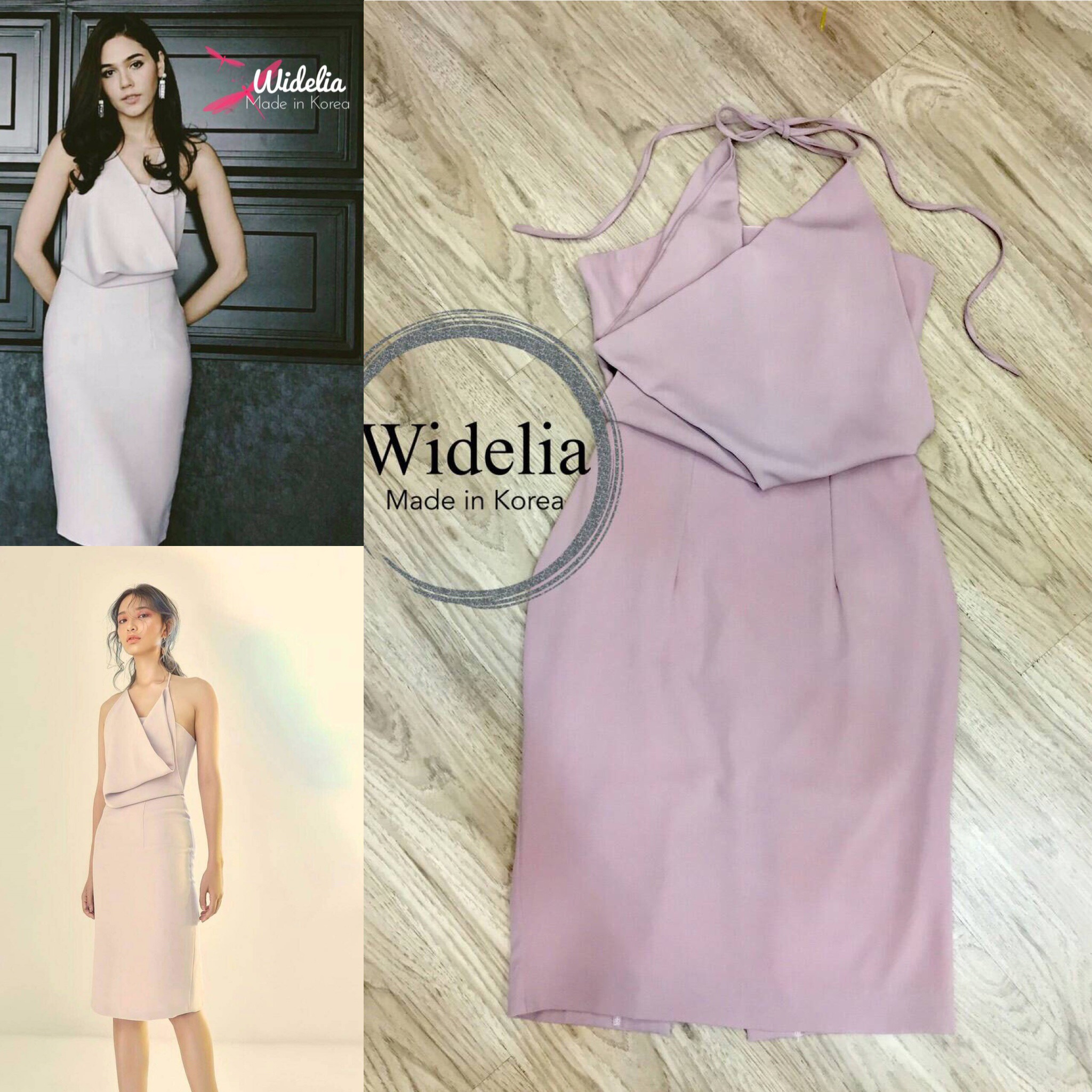 *พร้อมส่ง*VYD Dress สายเดี่ยวคล้องคอผูกด้านหลัง