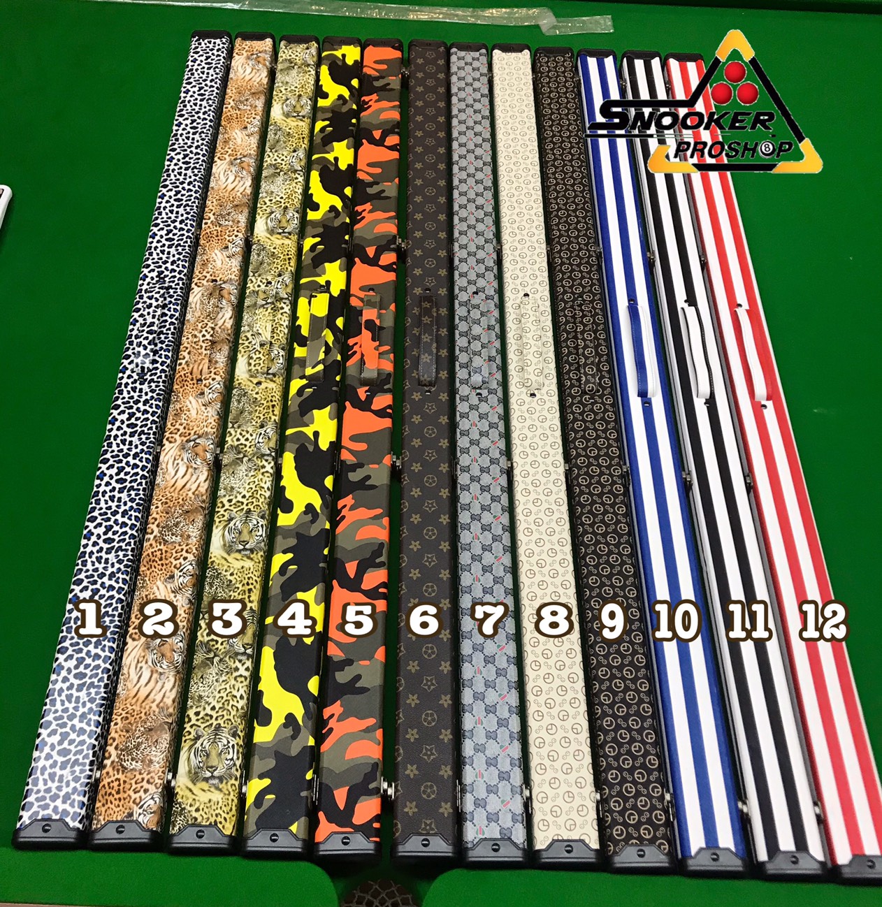 กล่องใส่ไม้คิว 2 ท่อน แบบไม้หุ้มผ้า PU 3D