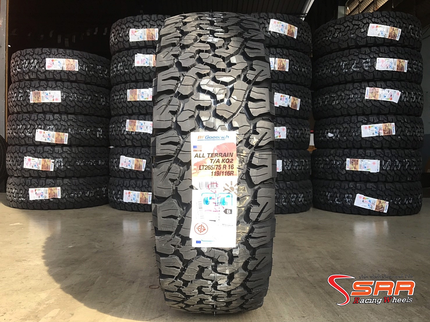BFGoodrich All Terrain T/A KO2 265/75R16 ยางใหม่ปี2021 U.S.A.
