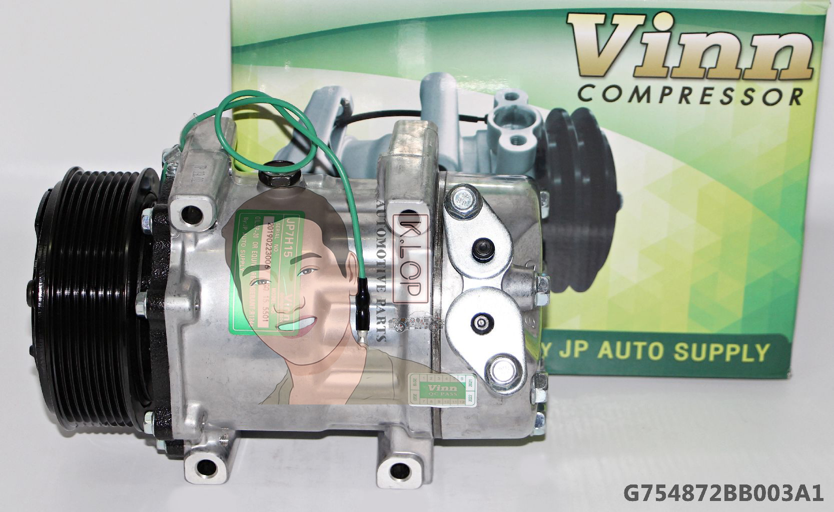 G754872BB003A1 คอมแอร์ยี่ห้อ Vinn (SD 7H15 SCANIA 8PK 24V)