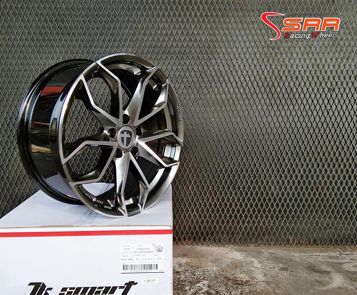 TOMASON TN22 ขอบ18 5x114.3 ET+35 DARK HYPER BLACK POLISHED