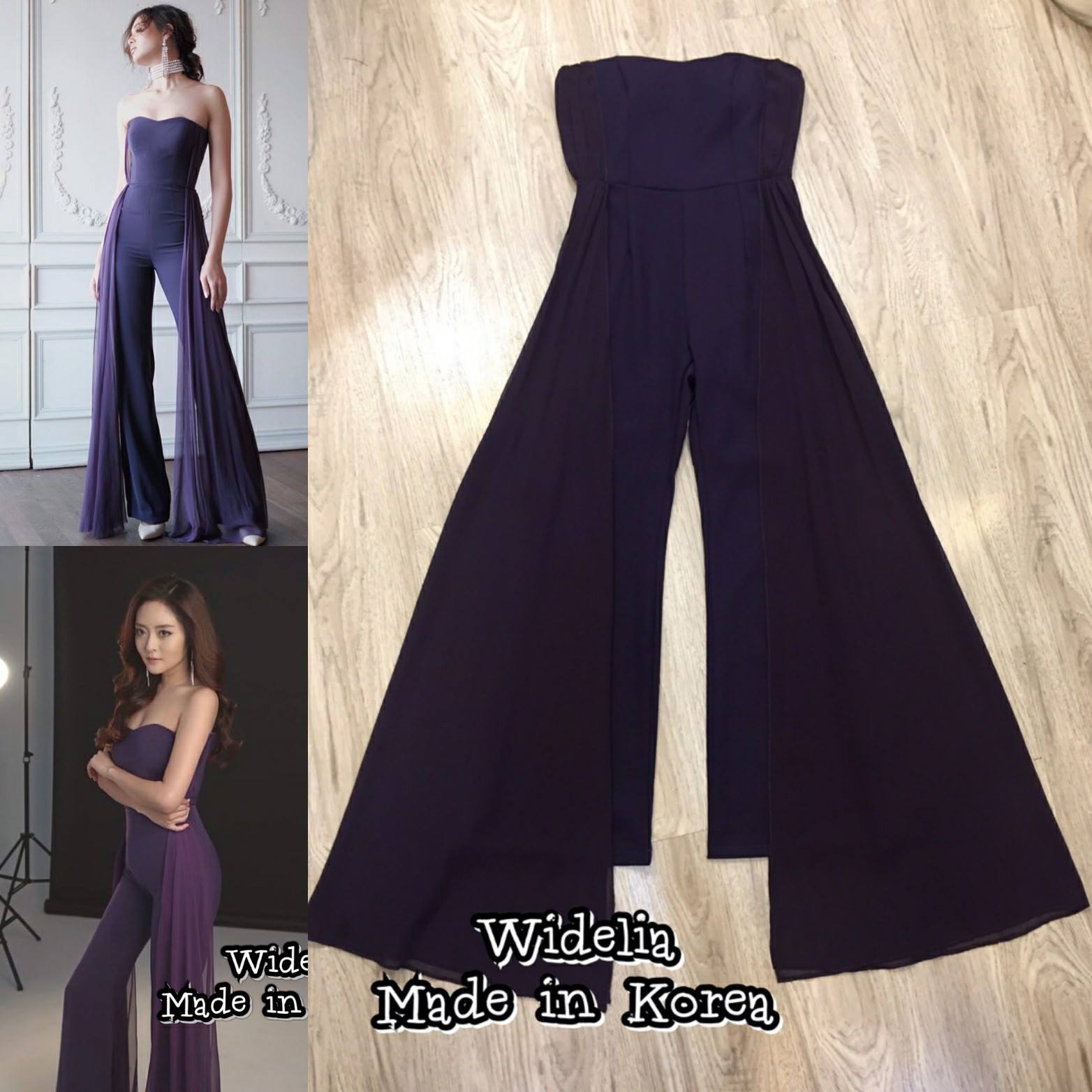 *พร้อมส่ง*CRW Jumpsuit :: จั้มสูทเกาะอกตัวสวยแซ่บปัง แพทเทิ่ลเข้ารูปอวดหุ่นสวยแซ่บ