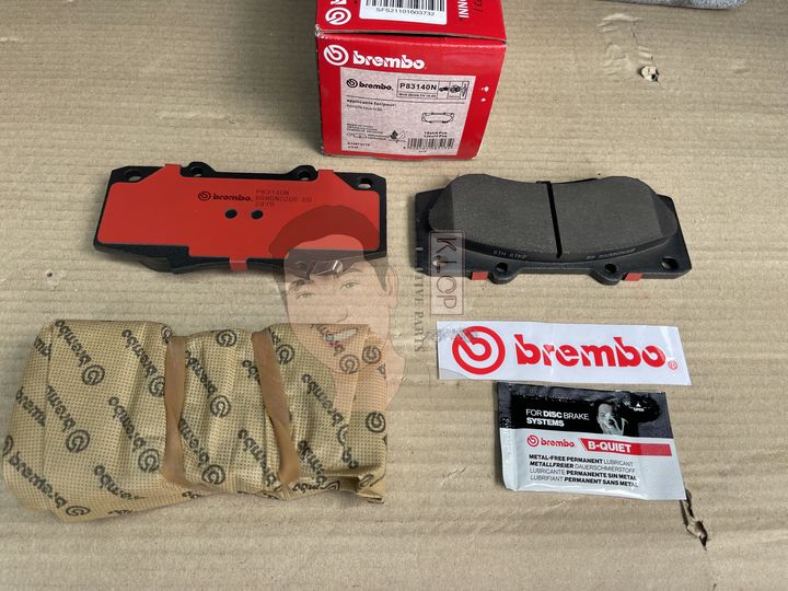 P83 140C ผ้าเบรก F (แท้ BREMBO รุ่น Ceramic) TOYOTA VIGO CHAMP 4x2 Prerunner 4x4 (2.5,2.7,3.0cc.),HILUX REVO 4x4(Standard Cab) ปี2014-> /ฟอร์จูนเนอร์ Fortuner 2.5 2.7 3.0 4x4 ปี2014->