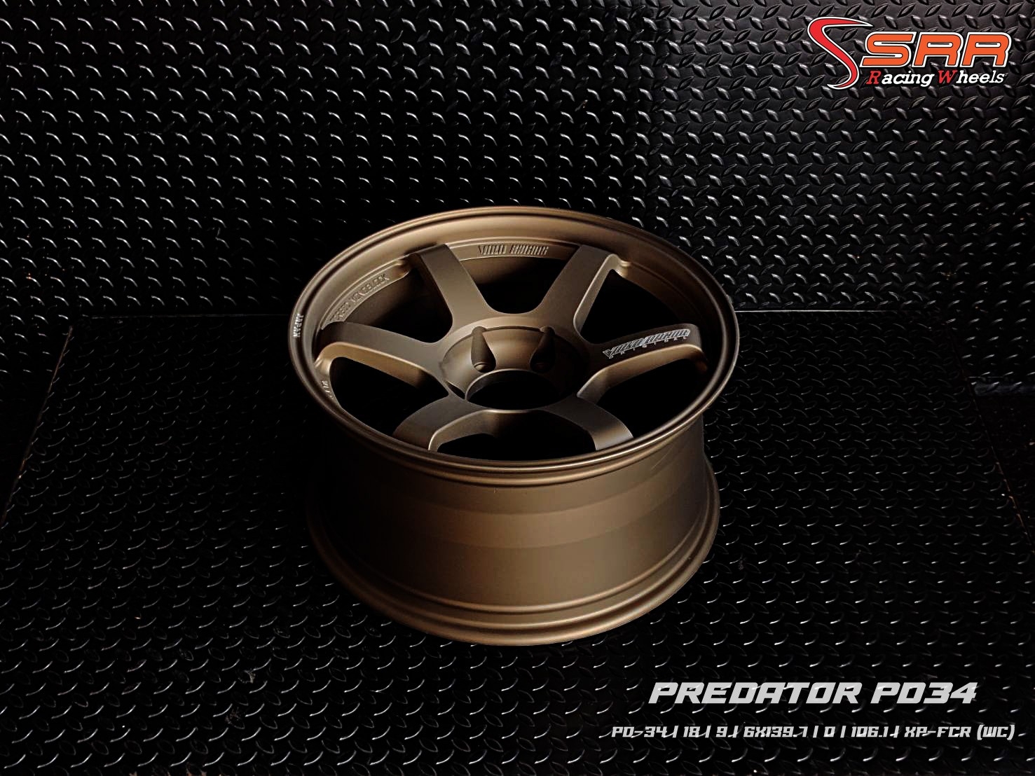PREDATOR PD-34 TE37 ขอบ18 6H139.7 ET0 XP-XCR (WC)