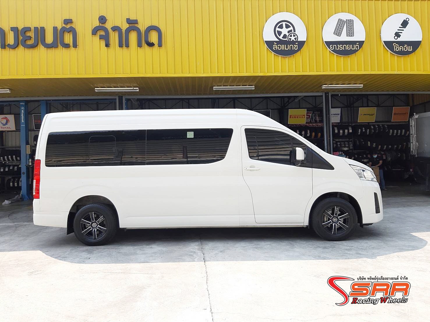 LG-480MC ขอบ16 6x130 ET+35 MLT/BK สำหรับใส่รถตู้COMMUTER,MAJESTY