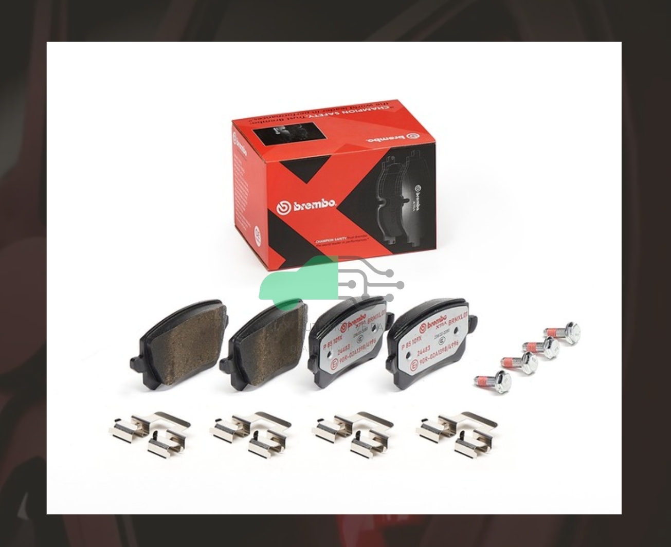 P85 109X ผ้าเบรกหลัง (แท้ BREMBO รุ่น Xtra) Audi Q3 (2.0 TDI 2.0 TFSI), VW Tiguan 11->