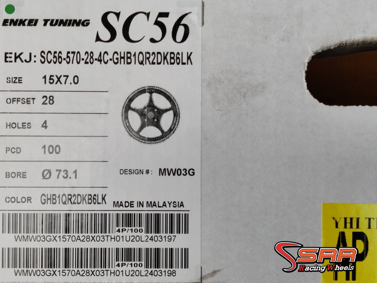 ENKEI TUNING SC56 15x7 4H100 ET28 GHB1QR2DKB6LK ราคาพิเศษ