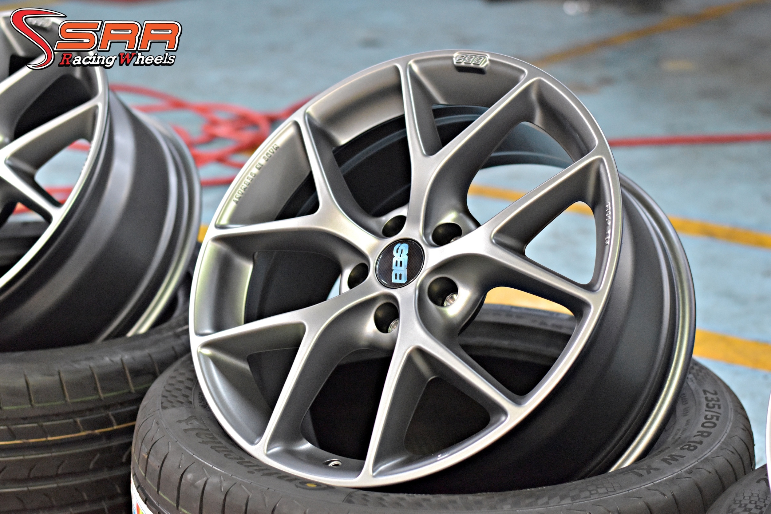 BBS SR017 ล้อแท้GERMANY ขอบ18 HIMALAYA GREY