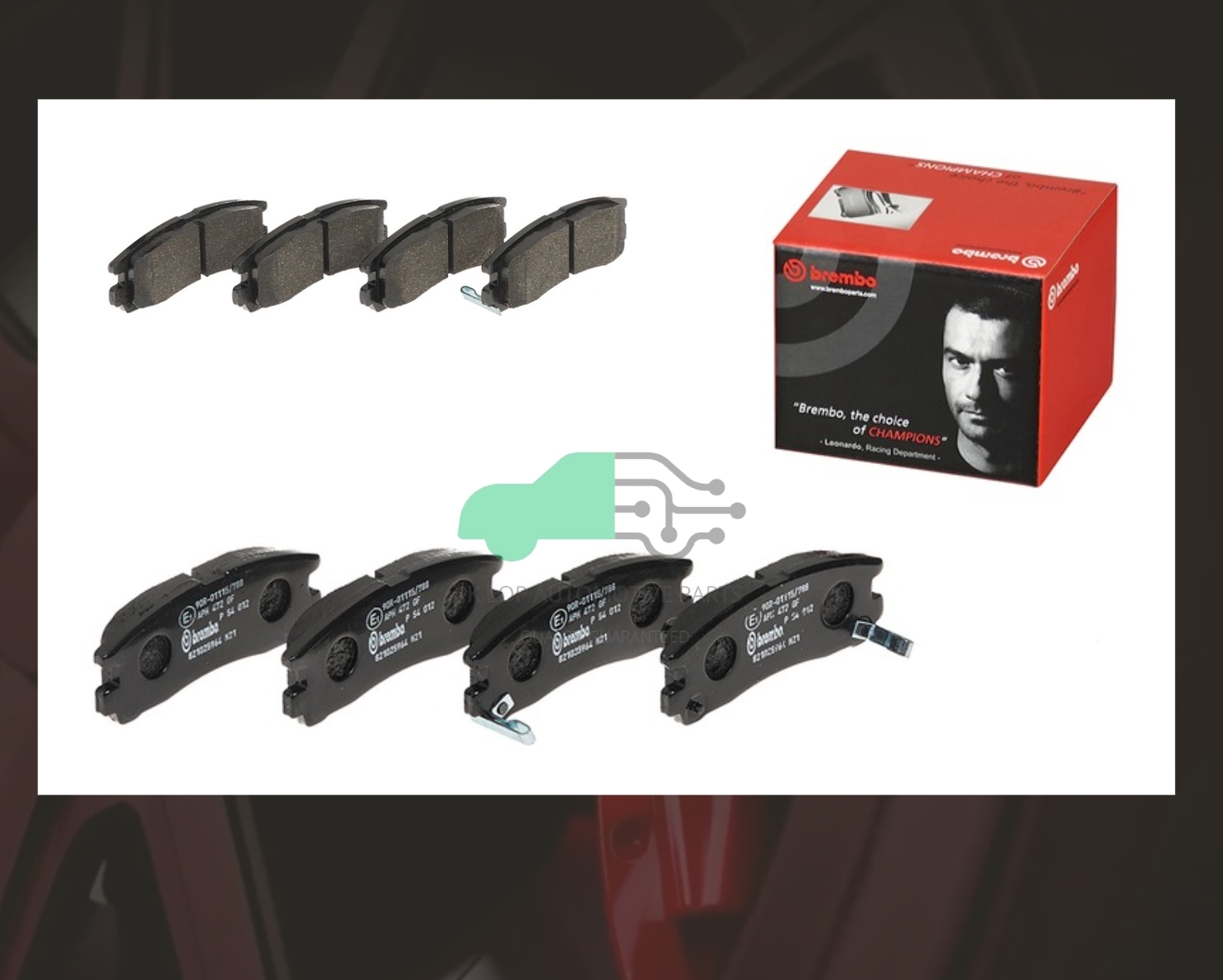 P54 012B ผ้าเบรกหลัง (แท้ BREMBO รุ่น Black) LANCER CK2 (1.8), GALANT ULTIMA 94-01
