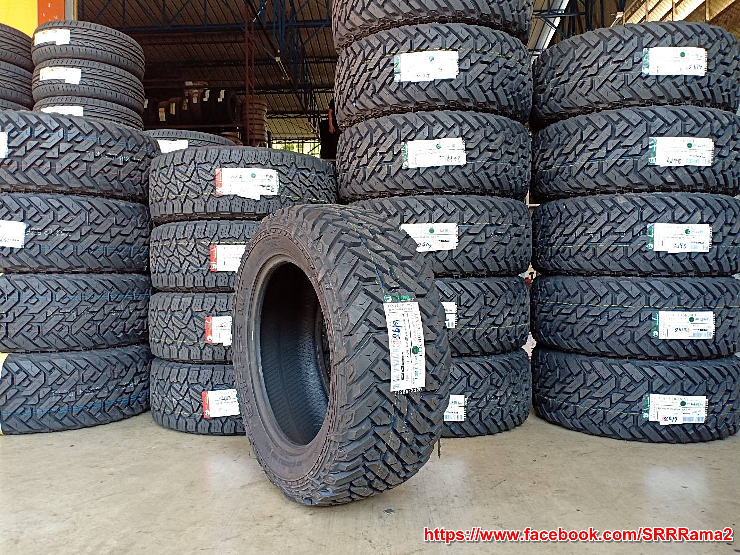 FUEL OFF-ROAD GRIPPER M/T 33x12.5R20 ยางMud-Terrain ราคาพิเศษ