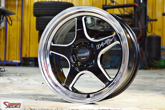 Project-D D-1SF ขอบ15 นิ้ว 4x100 BKMA