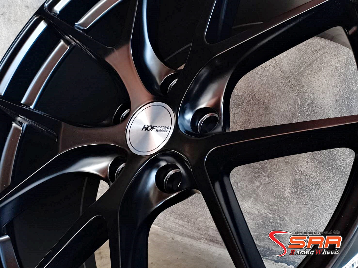 HRE HF828 ขอบ18 หน้า8 หลัง9 ET+40 5x114.3 MATT BLACK