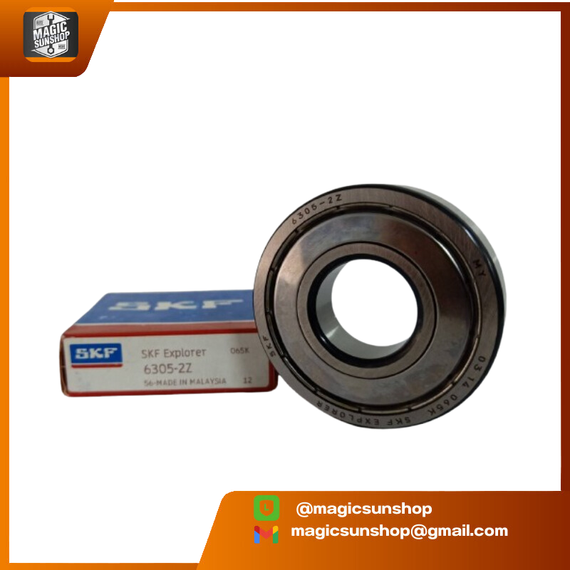 SKF Deep Groove Ball Bearing 6305-2Z 25x62x17 mm