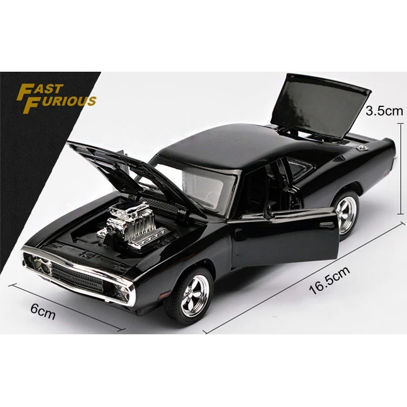 โมเดลรถเหล็ก Dodge charger มีเสียง มีไฟ Fast and Furious Scale 1:32 (ปลีก-ส่ง)