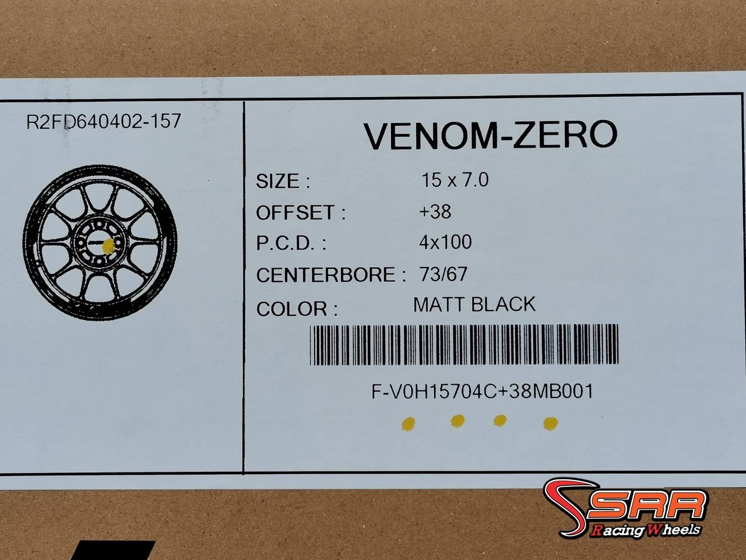 VENOM-ZERO ขอบ15 4H100 ET38 MB ราคาพิเศษ
