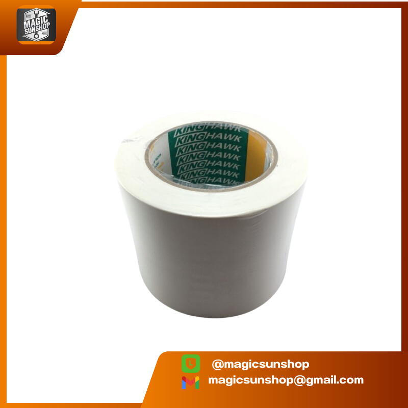 905864 KING HAWK เทปตีเส้นพื้น KING HAWK 4นิ้ว สีขาว 96mm x 33mtr ขาว