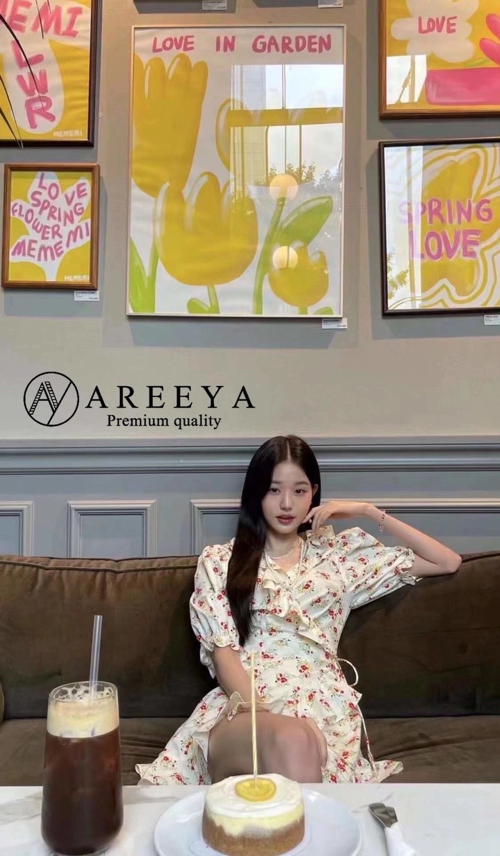 White floral dress Wonyong
