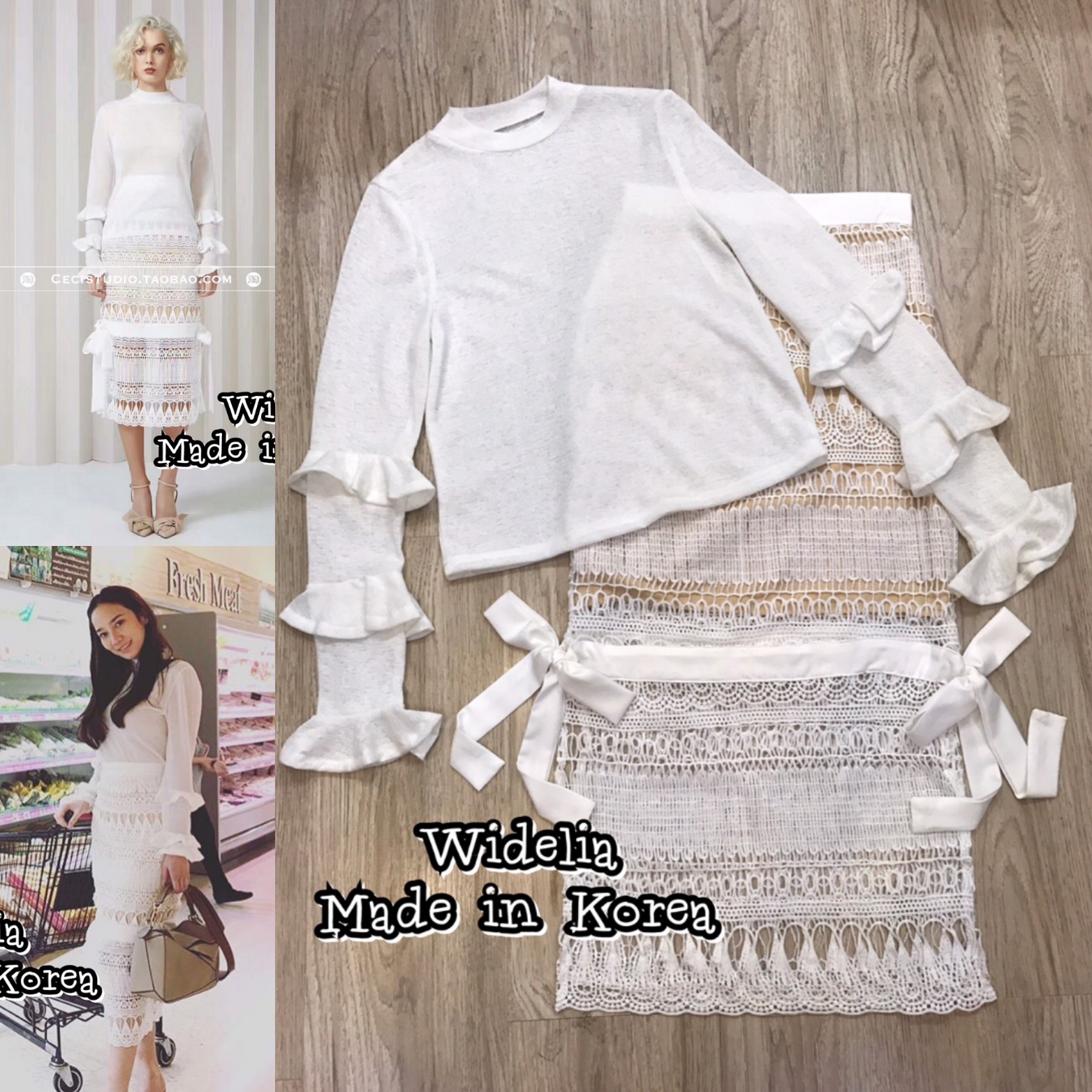 *พร้อมส่ง*keepsake Set :: เสื้อแขนยาวตัวเรียบสวยแขนยาวมาเข้าชุดกับกระโปรงทรงตรงเข้ารูป