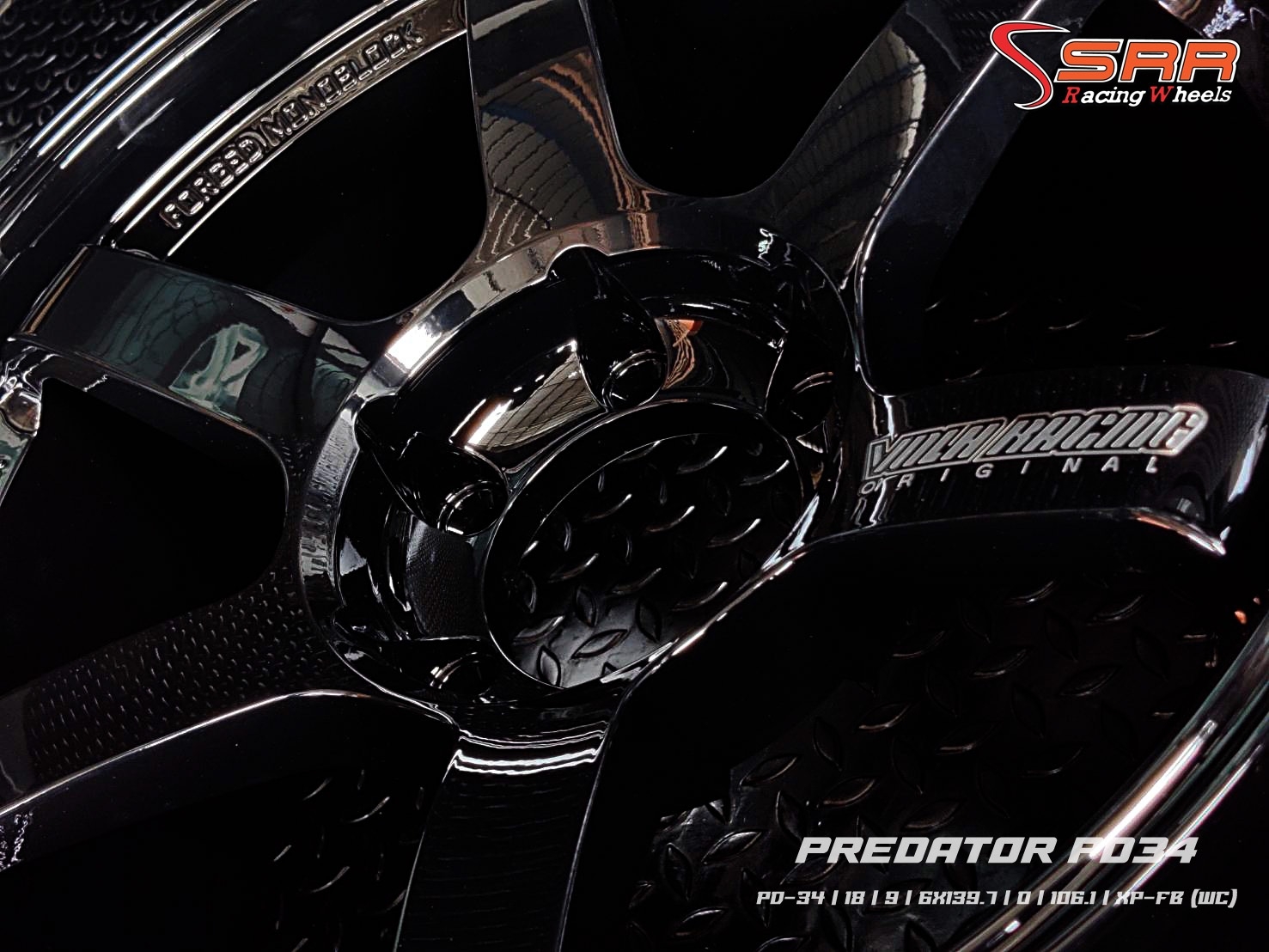 PREDATOR PD-34 TE37 ขอบ18 6H139.7 ET0 XP-FB (WC)