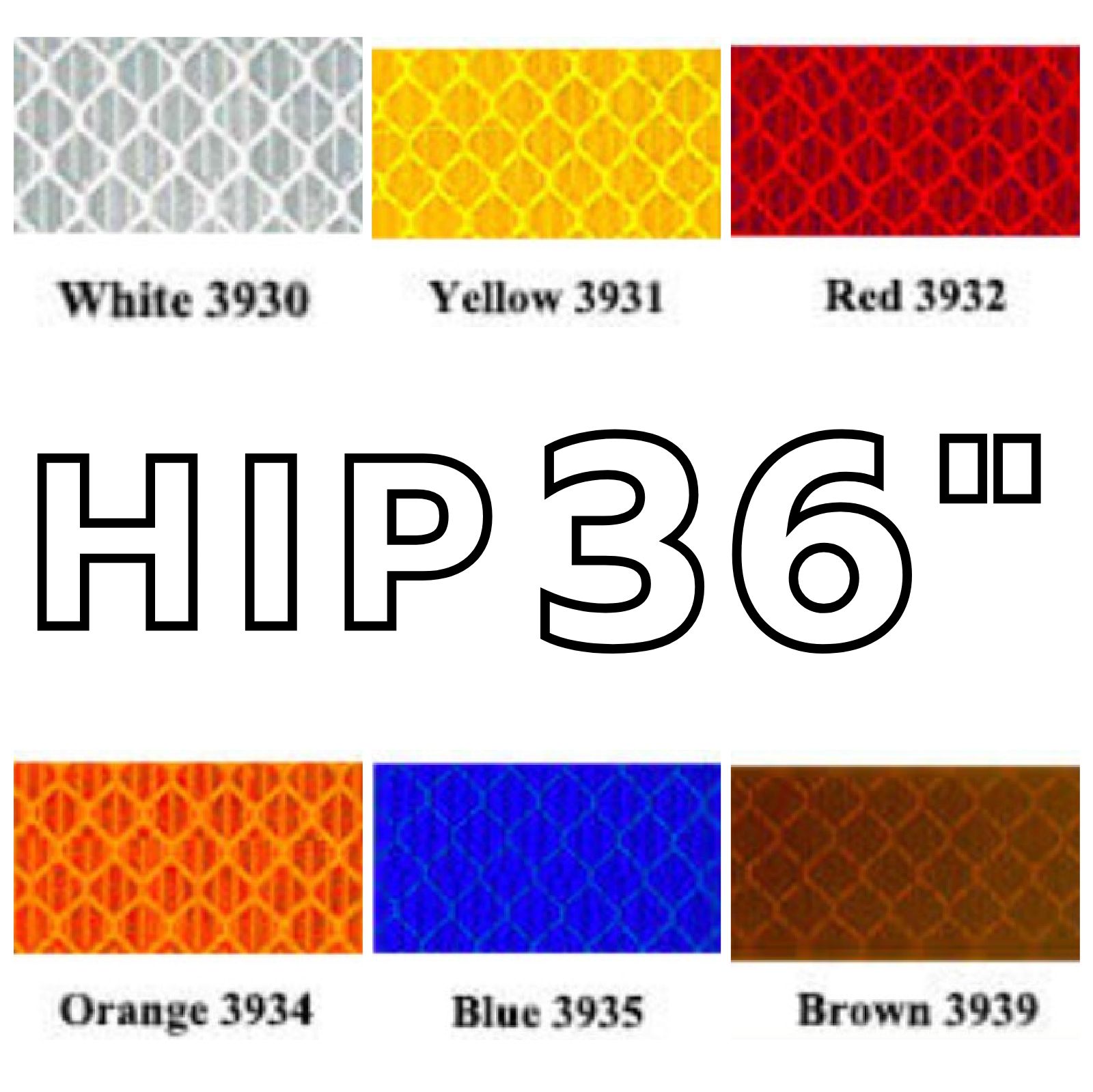 สติ๊กเกอร์สะท้อนแสง 3M หน้า 36 นิ้ว X 45.72 เมตร แท้ High Intensity Prismatic HIP งานจราจร