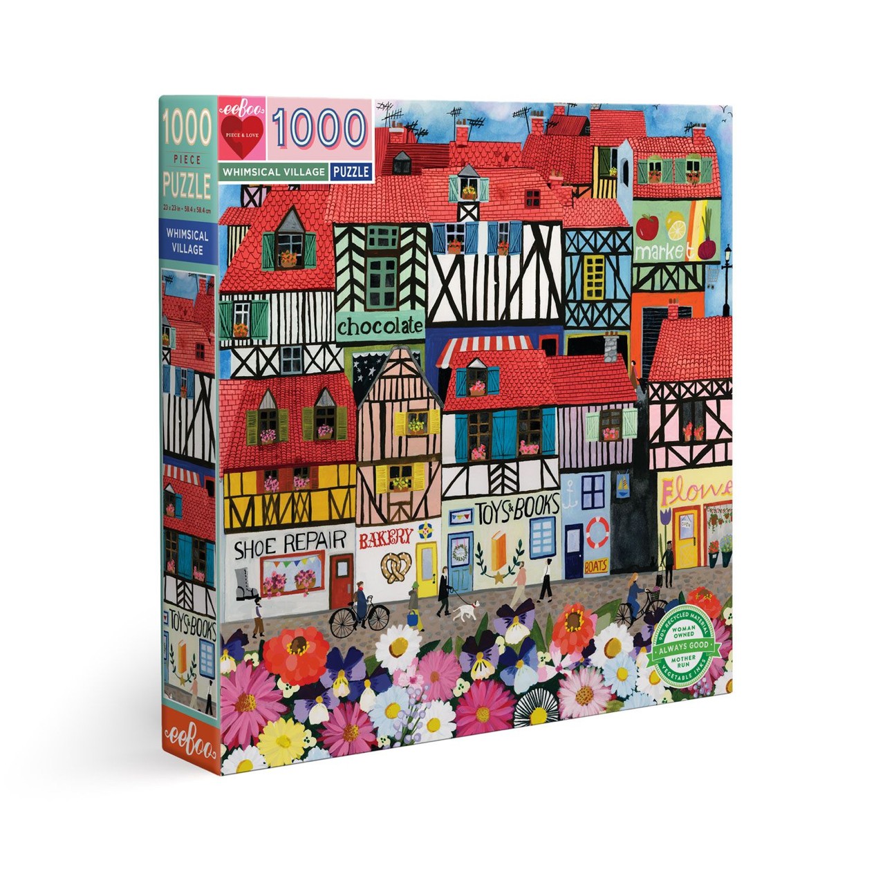 eeBoo - Whimsical Village 1000 pcs.