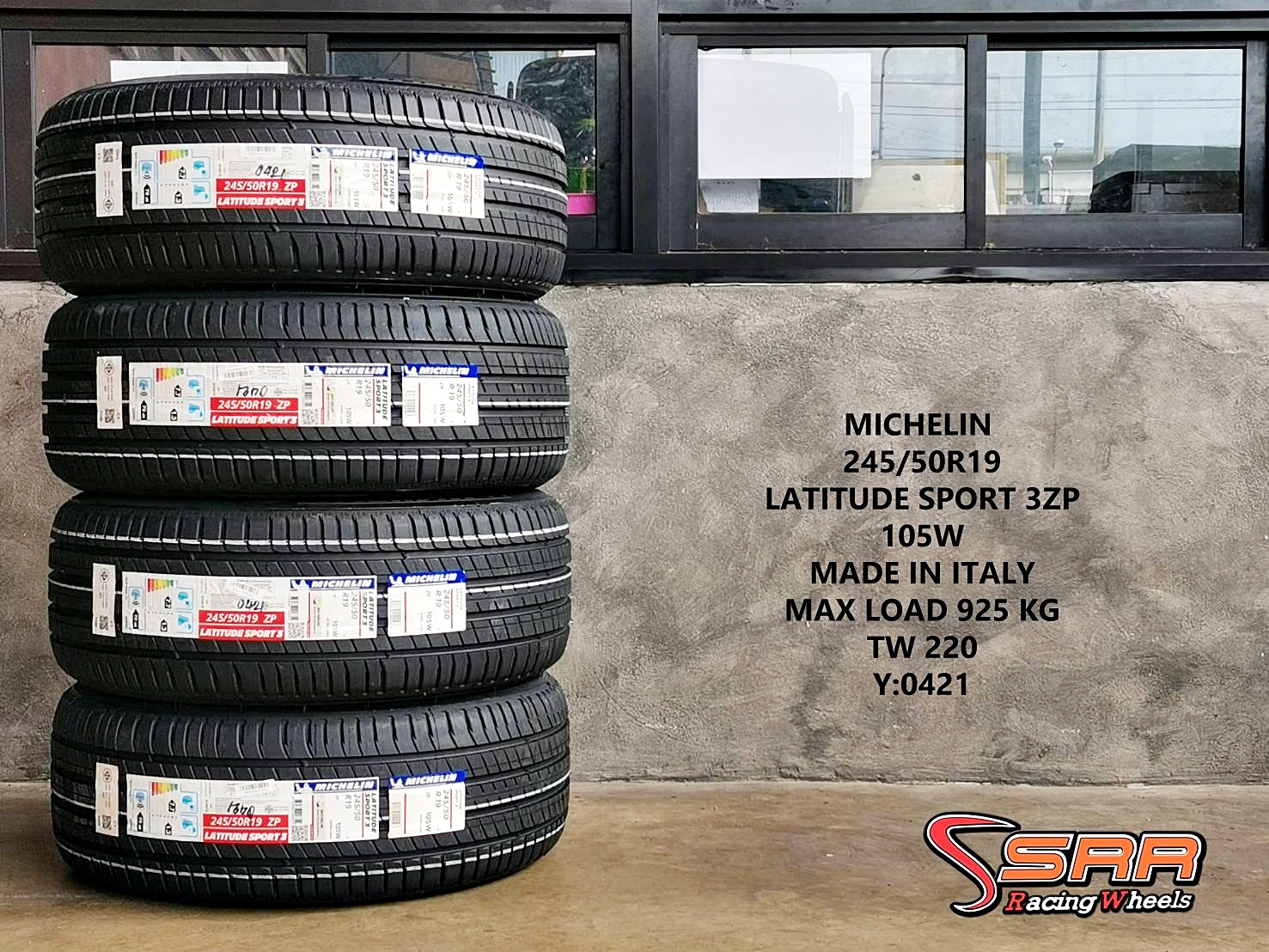 MICHELIN LATITUDE SPORT 3ZP 245/50R19 ยางนำเข้าITALY ราคาพิเศษ