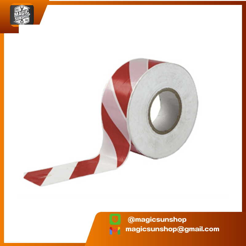 912496 ยูโรเทป เทปกั้นเขต EURO TAPE 2นิ้ว ยาว 500 เมตร สีขาว/แดง 50 mm.x 500 m. แดง/ขาว