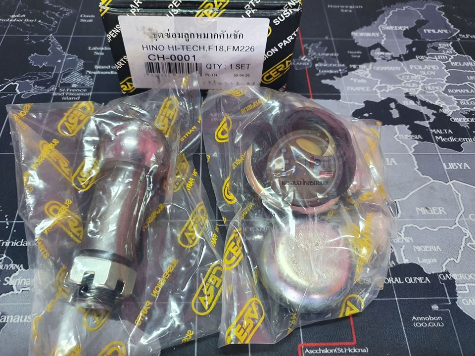 CH-0001 ชุดซ่อมลูกหมากคันชัก-รถบรรทุก(CERA) HINO HI-TECH ,F18 ,FM226