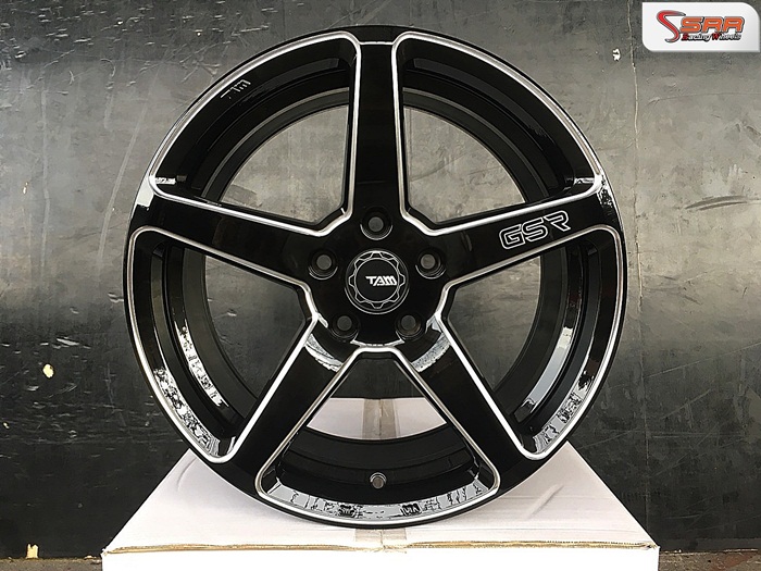 GSR TM-252 ขอบ17 นิ้ว 5x114.3 BLACK (CC+WE)