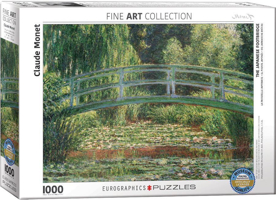 Eurographics - The Japanese Footbridge by Claude Monet (Non-Pattern) 1000 pcs.
