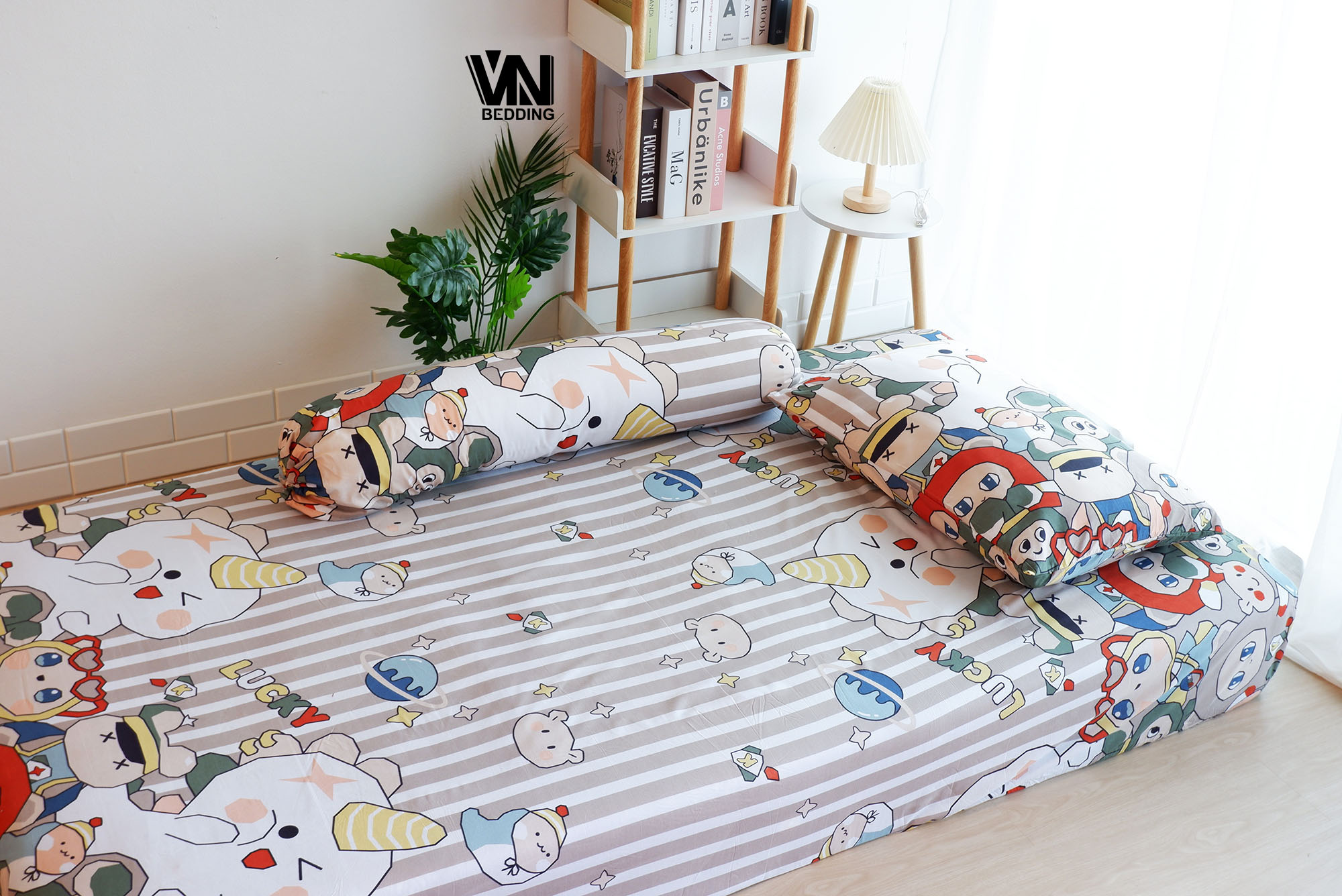 ชุดผ้าปูที่นอนครบเซ็ต 3.5 ฟุต (10 ชุด ) #มียางรัดมุม 360 องศา งานพรีเมี่ยม