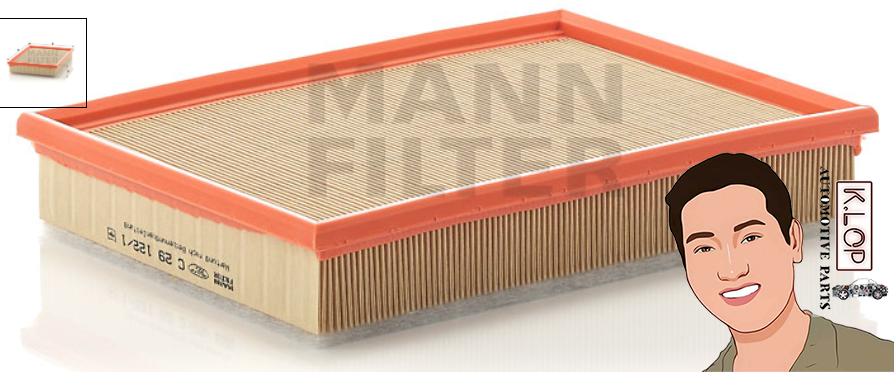 C29122/1 ไส้กรองอากาศ (VOLVO) 740, 780, 940, 940 II, 960, S90, V90 (2,2.5,3) เบนซิน : MANN-FILTER แท้นำเข้ายุโรป