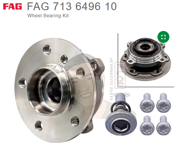 ยี่ห้อ FAG Kit ดุมล้อหน้า BMW F40 F48 F39, MINI F54-57 ปี13 F60 ปี16 ( 1 ข้าง )