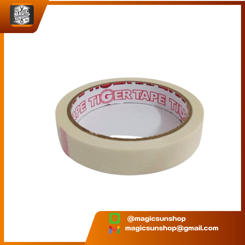 916314 Tiger เทปกาวย่น 18mmx20yds สีขาว