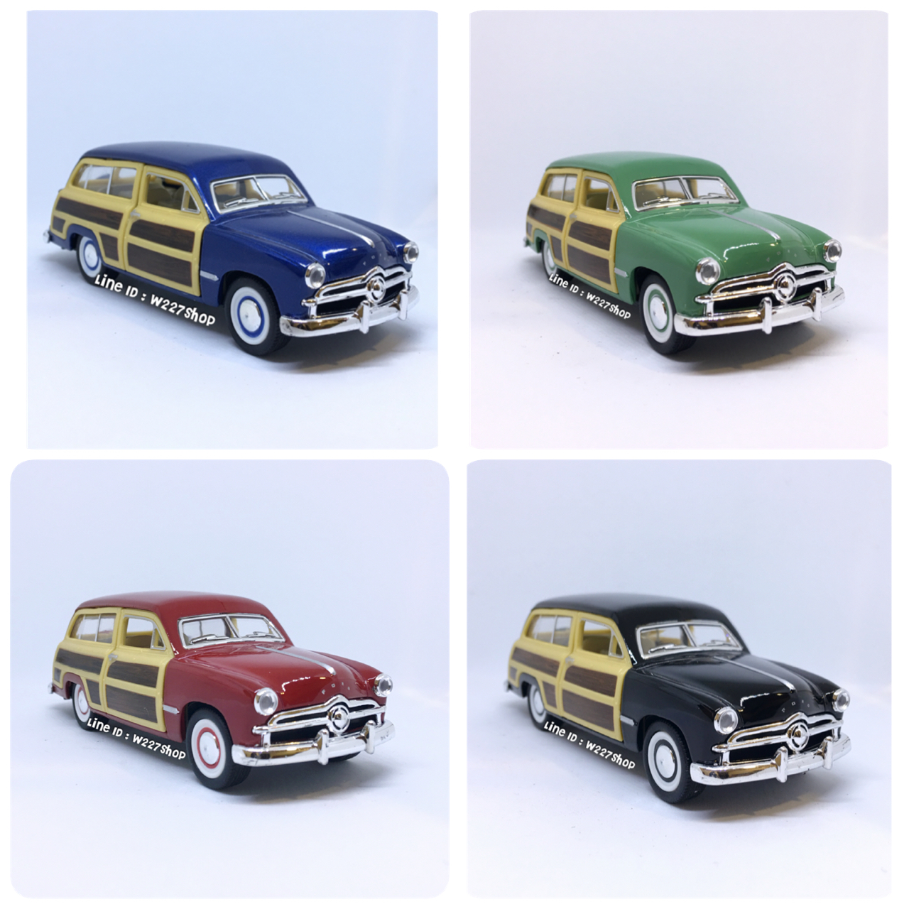 1949 Ford Woody Wagon โมเดลรถเหล็ก (ปลีก-ส่ง)