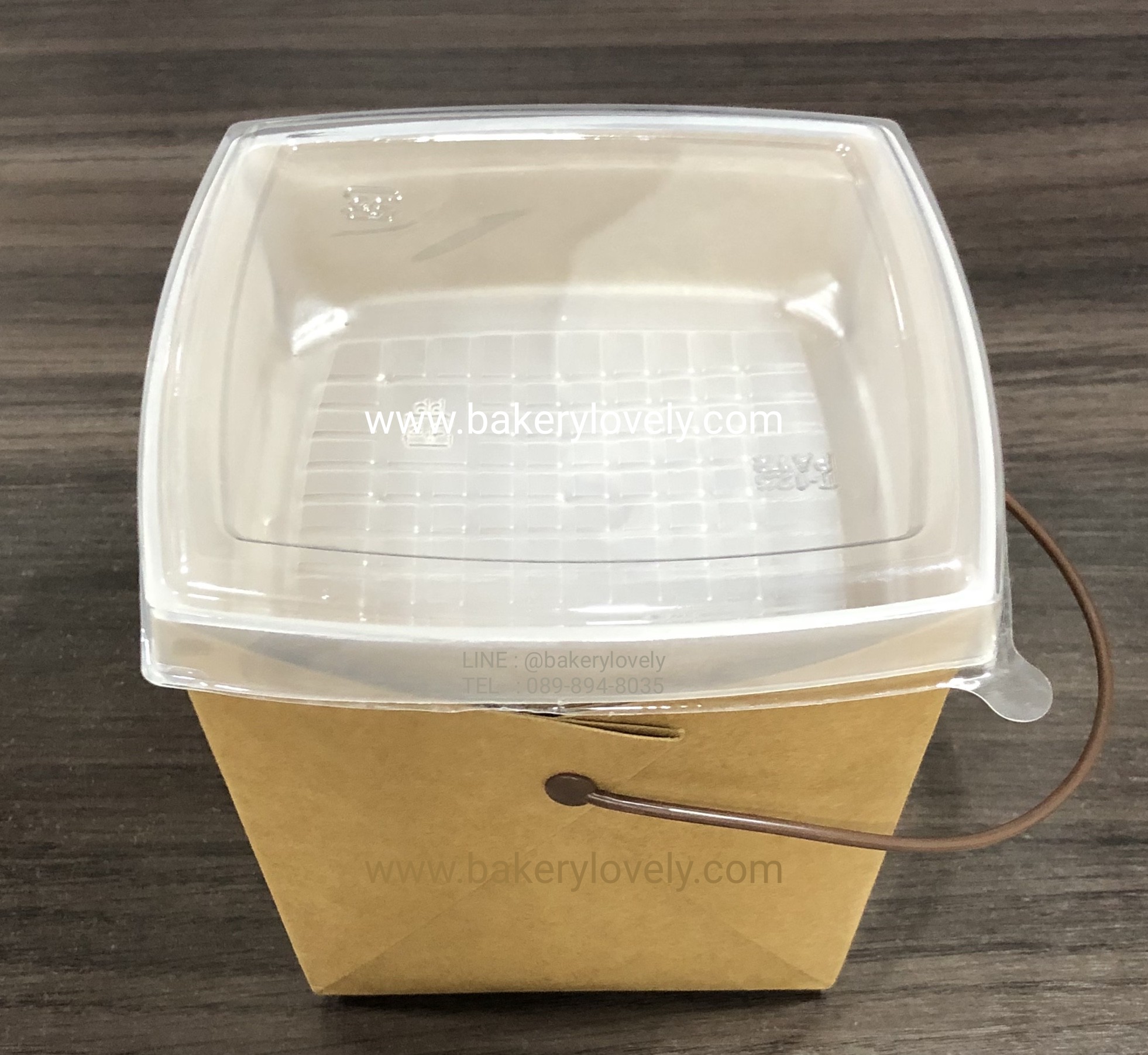 กล่องกระดาษหูหิ้ว สีน้ำตาล 2 ชั้น