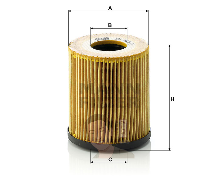 HU816/2X ไส้กรองเครื่อง(MINI) Mini Cooper I (1.6/ 1.6 S,) Mini One I (1.4/R50 ,1.6/R50,R52) เครื่องยนต์ W11B16A ,W10B14A, JCWT (MANN-FILTER แท้นำเข้ายุโรป) Dimensions(mm.) A=70 B=31 C=22 H=83