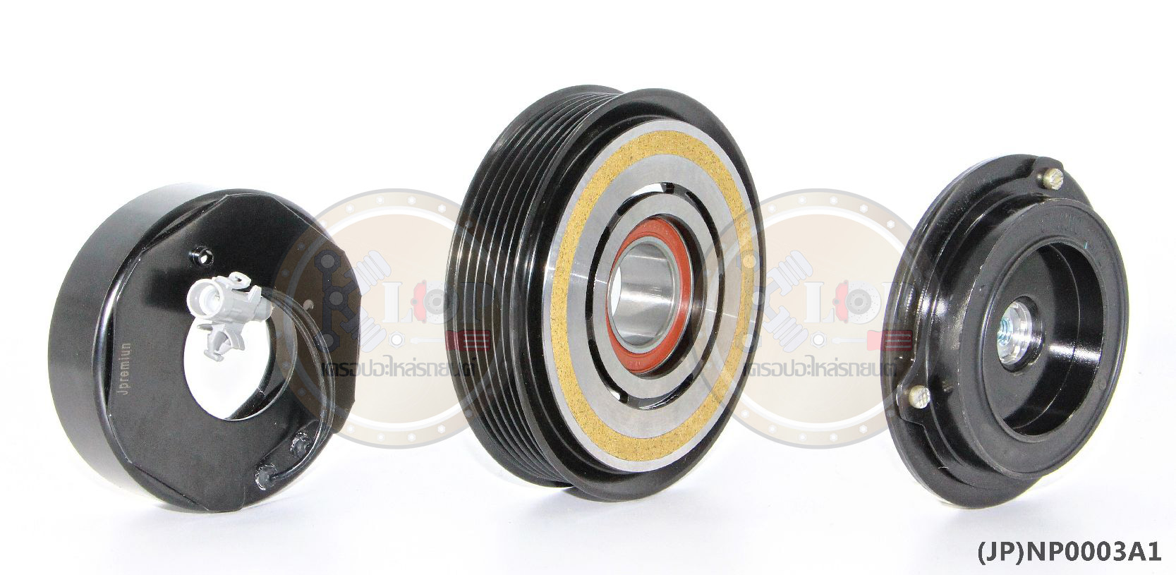 (JP)NP0003A1-JP ชุดหน้าคลัทช์(Vinn) BENZ W124 (10PA15,17C) (ญี่ปุ่น) 125mm. 6PK 12V.