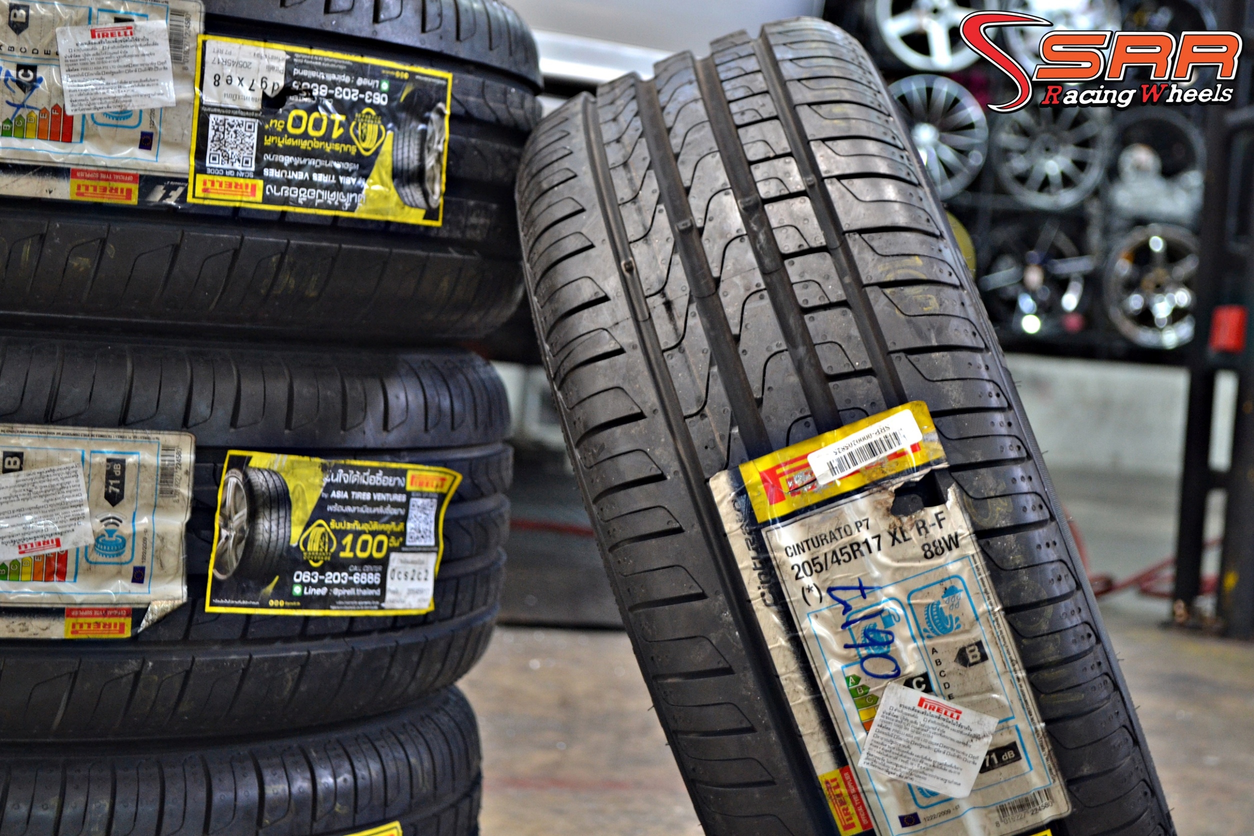 PIRELLI CINTURATO P7 R-F 205/45R17 ยางรันแฟลท ลดราคาพิเศษ