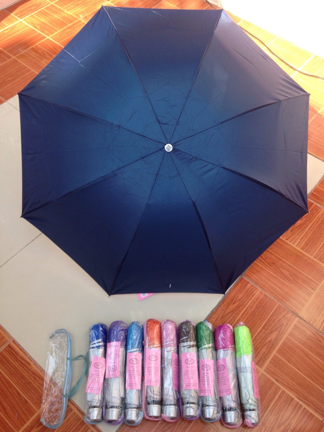 ร่มพับ3ตอน-ซองกระเป๋า