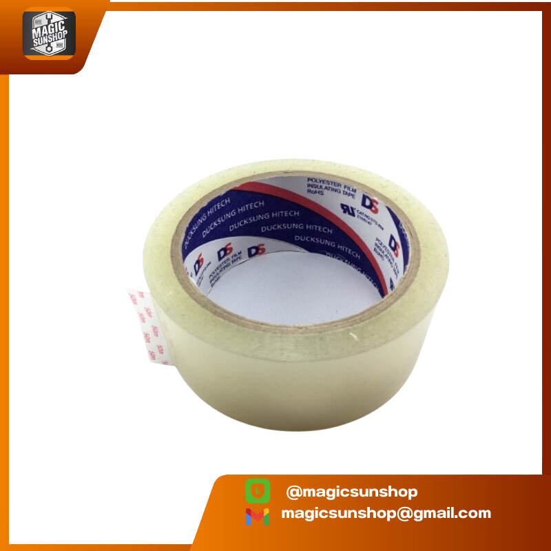 900186 โพลีเอสเตอร์เทป POLYESTER สีใส D-204A 40MM x 50M. CLEAR(ใส)