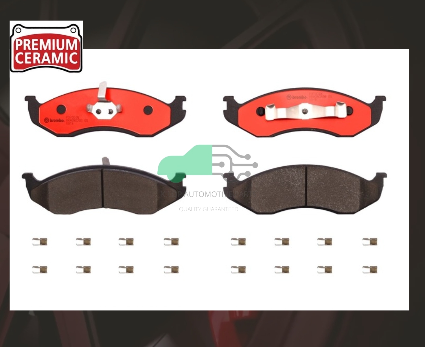 P30 004N ผ้าเบรกหน้า (แท้ BREMBO รุ่น Ceramic) KIA CARNIVAL 2.5/2.9 ปี99