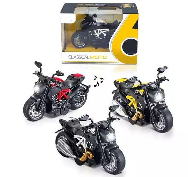 โมเดลรถมอเตอร์ไซค์ บิ๊กไบค์ Scale 1:14 มีเสียงมีไฟ (ปลีก-ส่ง)