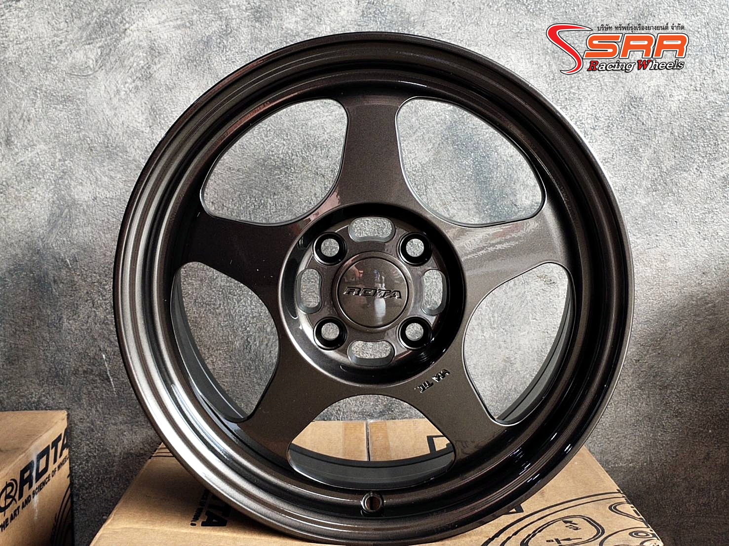 SPOON ROTA ขอบ15x6.5 4x100 ET+40 PCGM