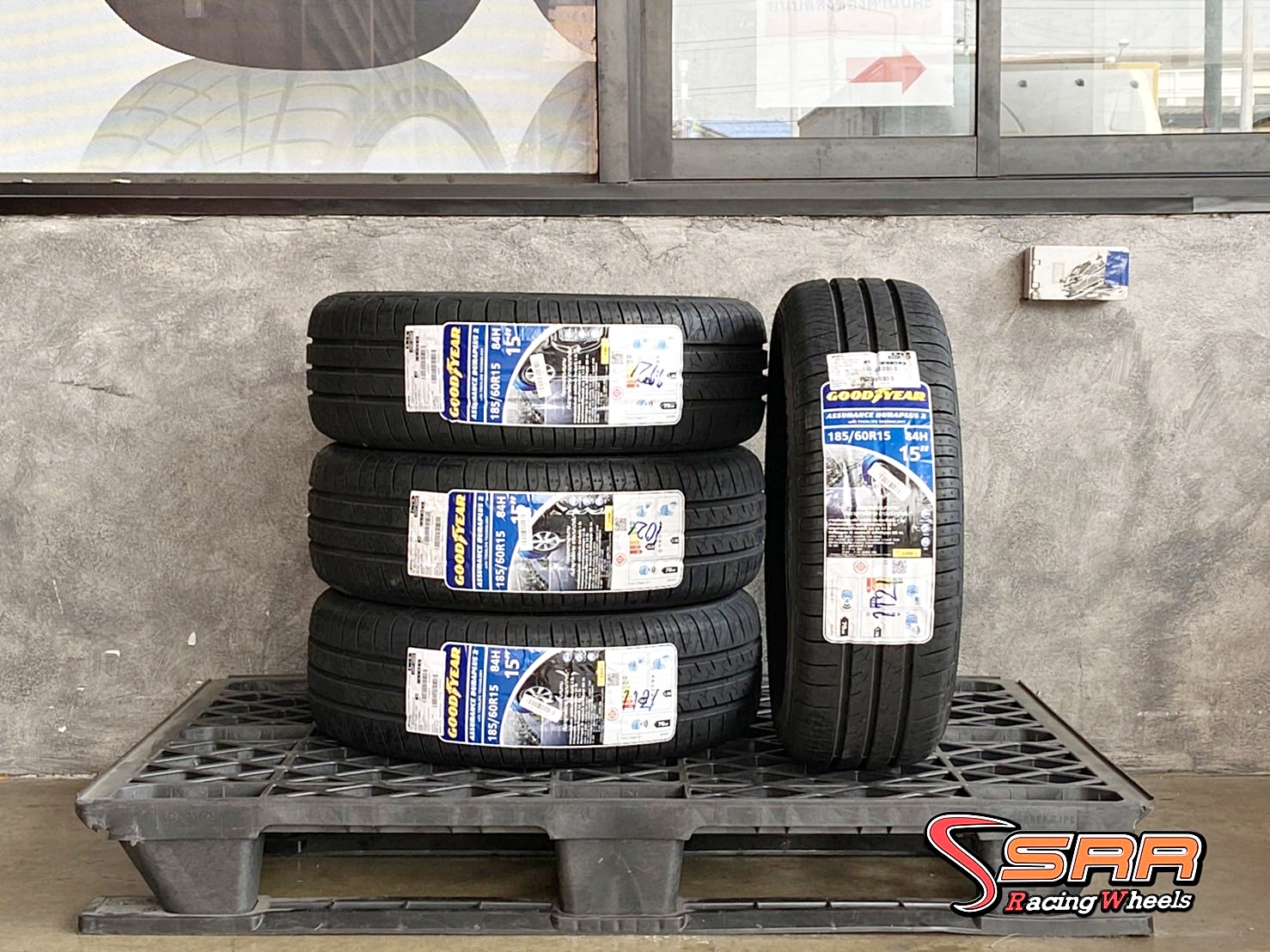 GOODYEAR ASSURANCE DURAPLUS 2 185/60R15 ยางใหม่ปี21 ราคาพิเศษ