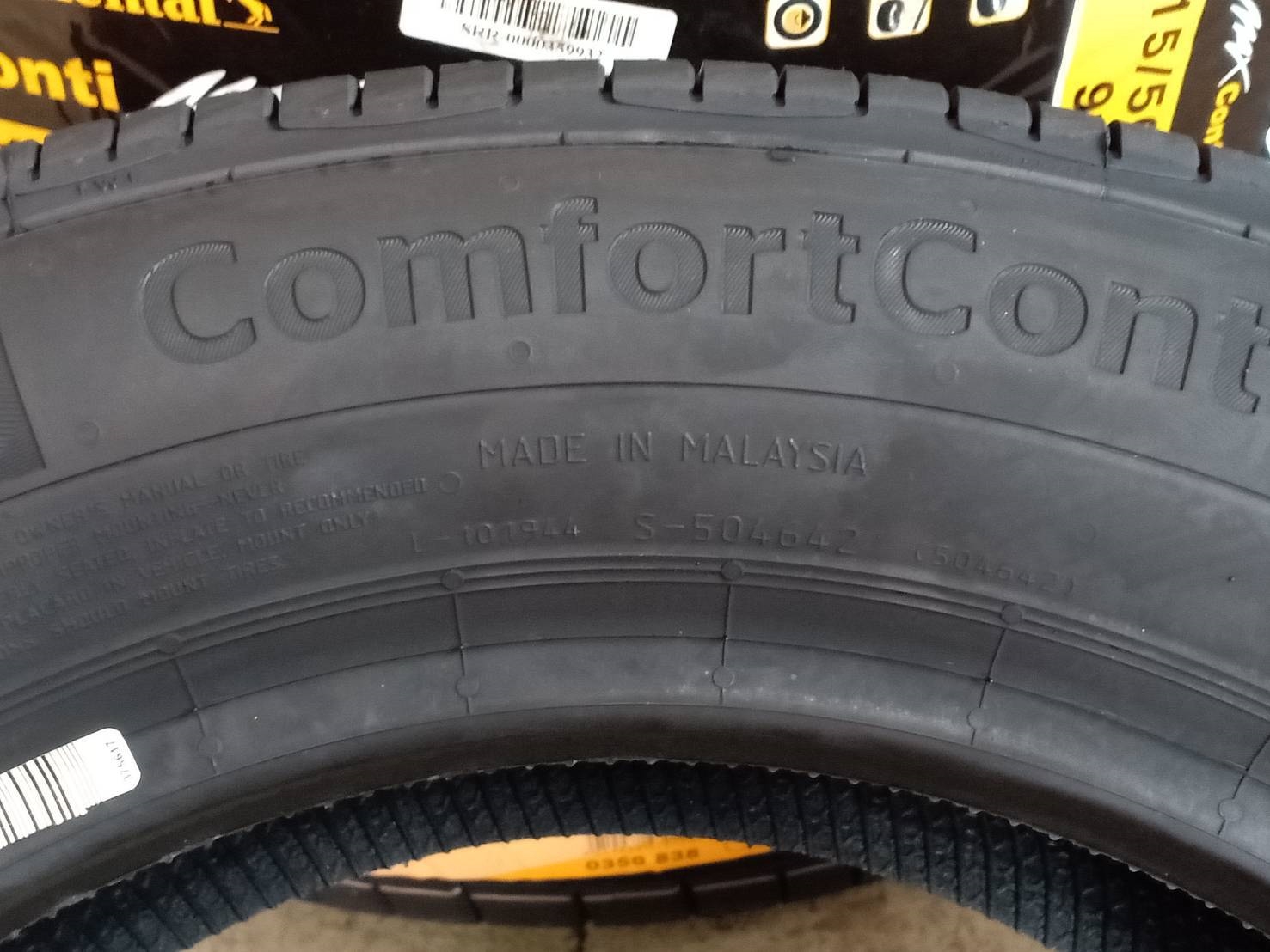 CONTINENTAL CC6 185/60R14 ยางใหม่ปี19 เส้นละ 1,750 บาท
