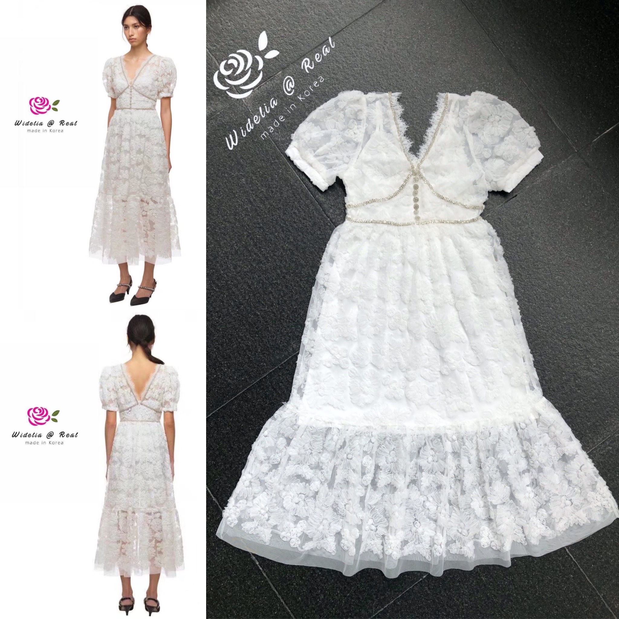 SPT Maxi dress แม็กซี่เดรสตัวยาวแขนพองแสนสวย