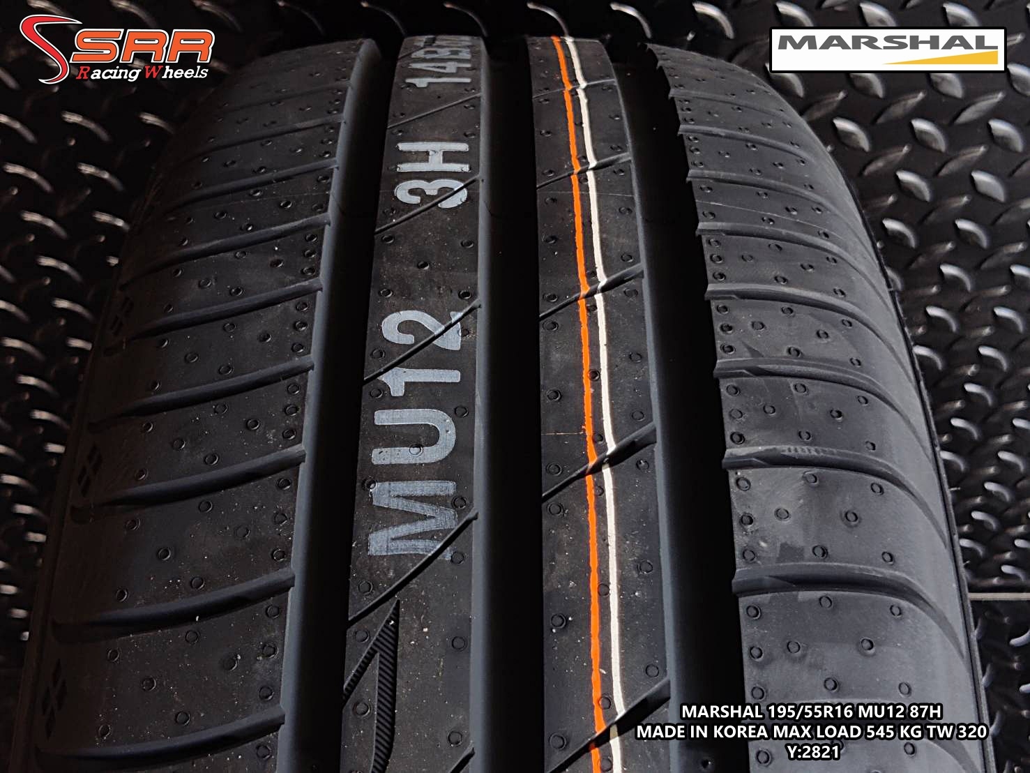 MARSHAL MU12 195/55R16 ยางใหม่เกาหลี ปี2021 ราคาพิเศษ